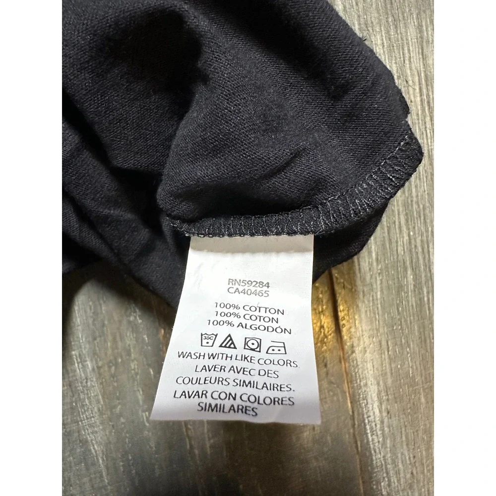 The Childrens Place Boys Black Short Sleeve Cotton Crewneck T-Shirt Size